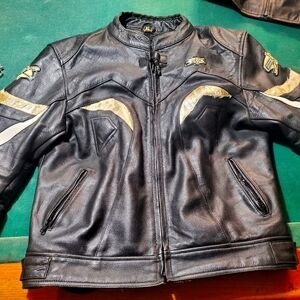 EXL Padded leather riding jacket XL